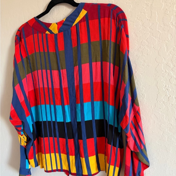 Express Multicolor Striped Blouse - Picture 5 of 5